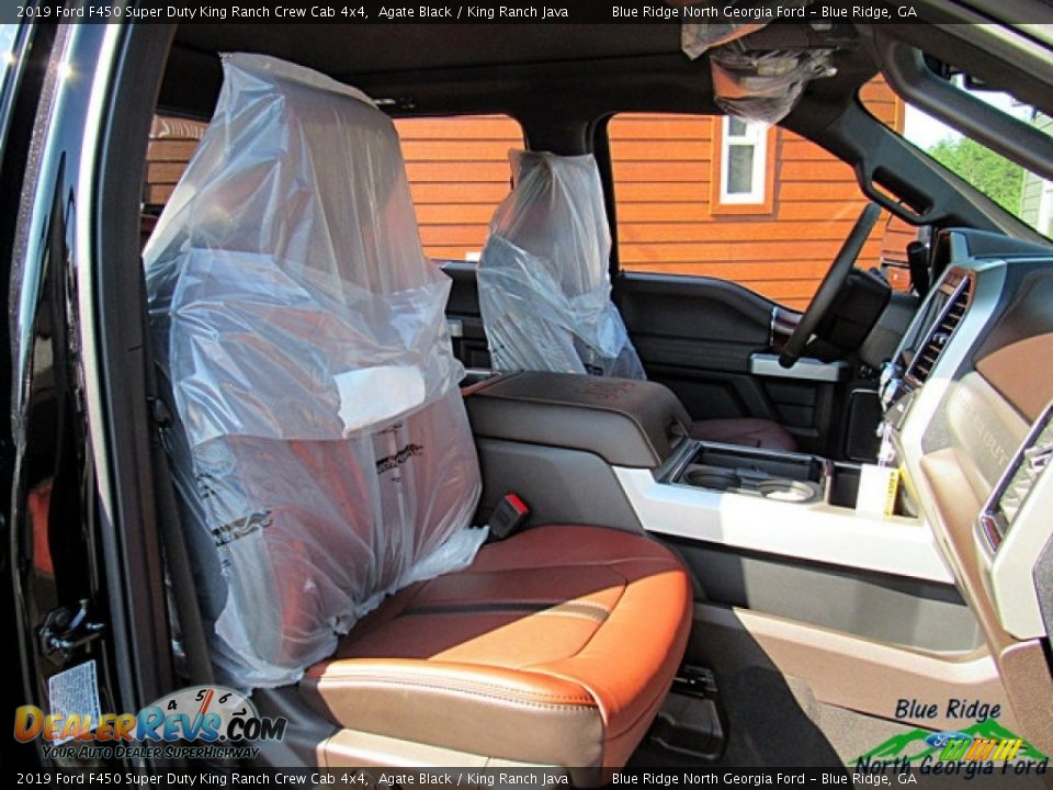 2019 Ford F450 Super Duty King Ranch Crew Cab 4x4 Agate Black / King Ranch Java Photo #12
