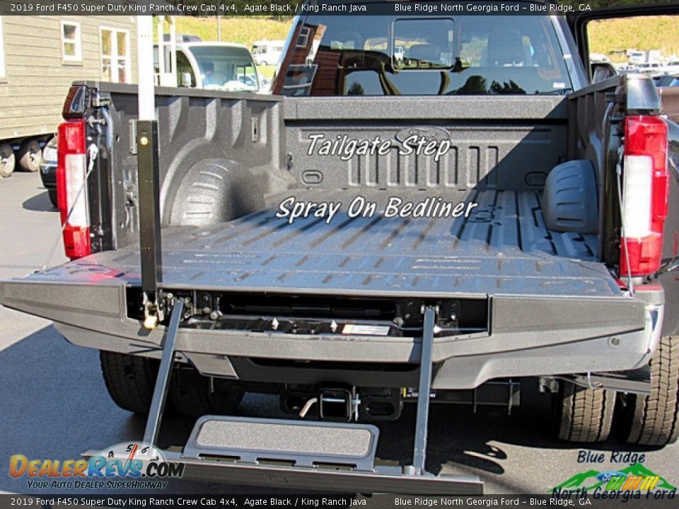 2019 Ford F450 Super Duty King Ranch Crew Cab 4x4 Agate Black / King Ranch Java Photo #14