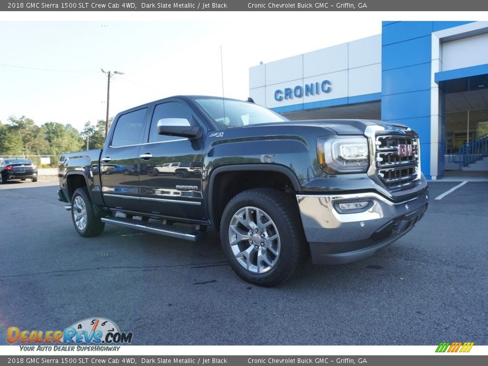 2018 GMC Sierra 1500 SLT Crew Cab 4WD Dark Slate Metallic / Jet Black Photo #1