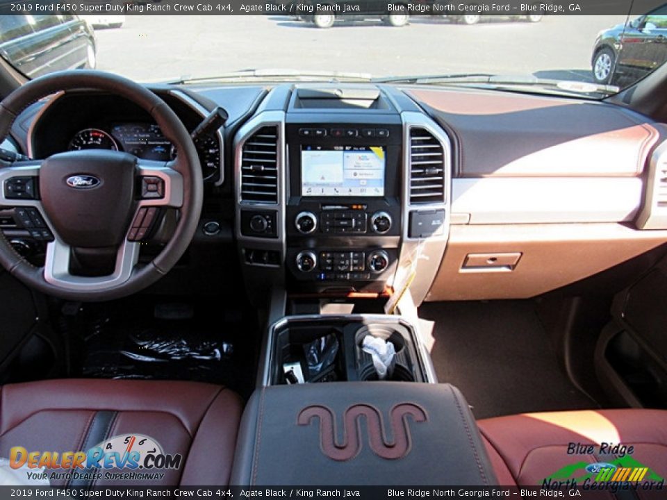 2019 Ford F450 Super Duty King Ranch Crew Cab 4x4 Agate Black / King Ranch Java Photo #16