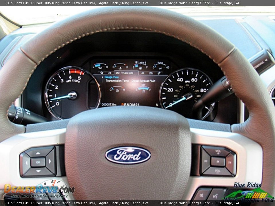 2019 Ford F450 Super Duty King Ranch Crew Cab 4x4 Agate Black / King Ranch Java Photo #18