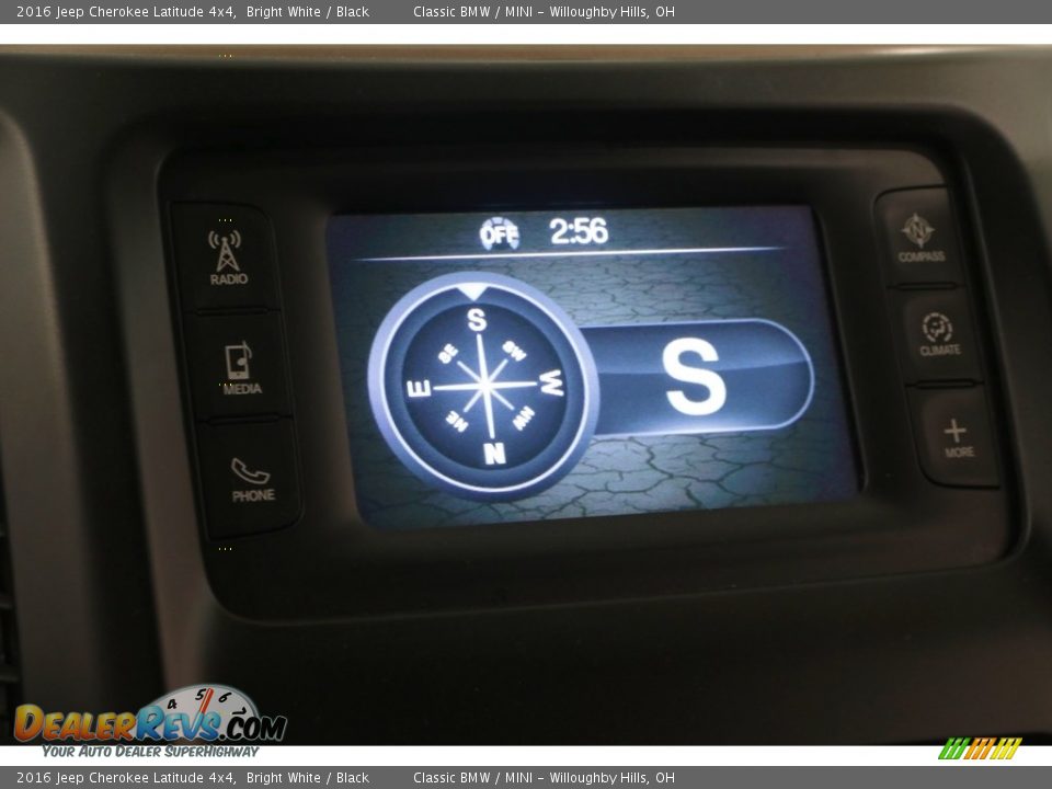 2016 Jeep Cherokee Latitude 4x4 Bright White / Black Photo #13