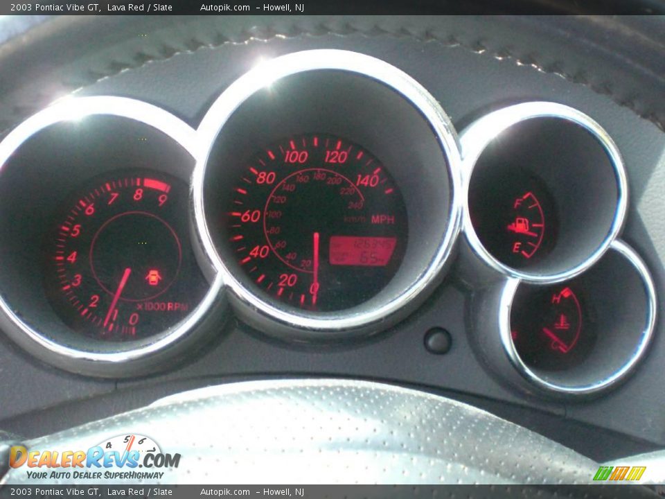 2003 Pontiac Vibe GT Lava Red / Slate Photo #16
