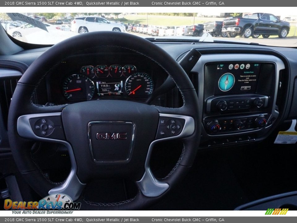 2018 GMC Sierra 1500 SLT Crew Cab 4WD Quicksilver Metallic / Jet Black Photo #5