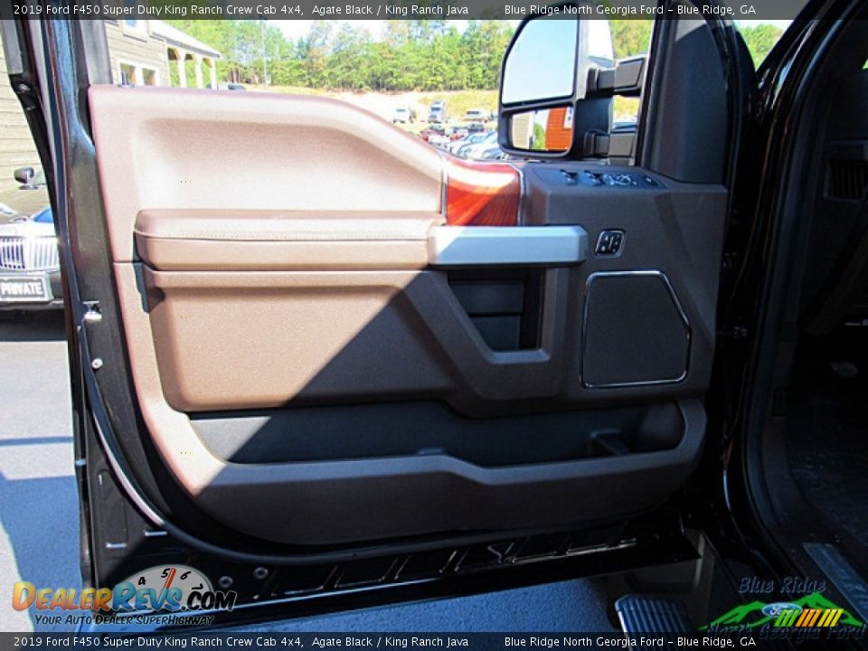 2019 Ford F450 Super Duty King Ranch Crew Cab 4x4 Agate Black / King Ranch Java Photo #32