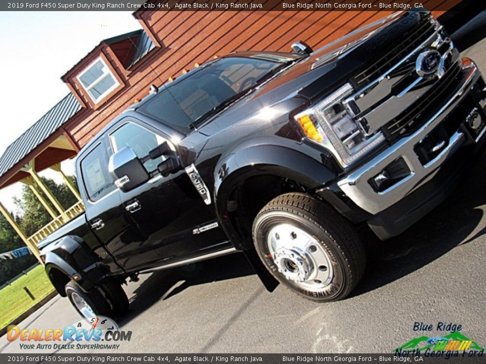 2019 Ford F450 Super Duty King Ranch Crew Cab 4x4 Agate Black / King Ranch Java Photo #36