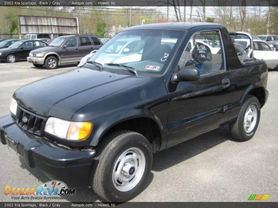 2002 Kia Sportage Black / Gray Photo #2