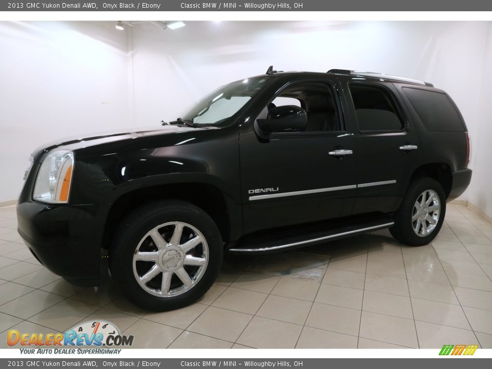 2013 GMC Yukon Denali AWD Onyx Black / Ebony Photo #3