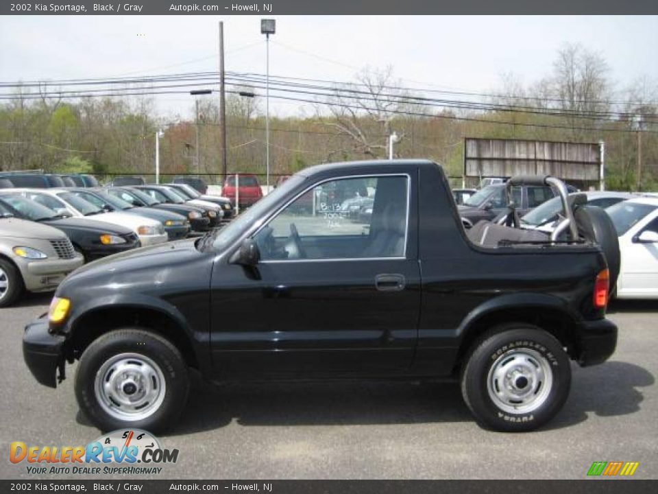 2002 Kia Sportage Black / Gray Photo #3