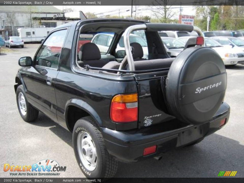 2002 Kia Sportage Black / Gray Photo #4