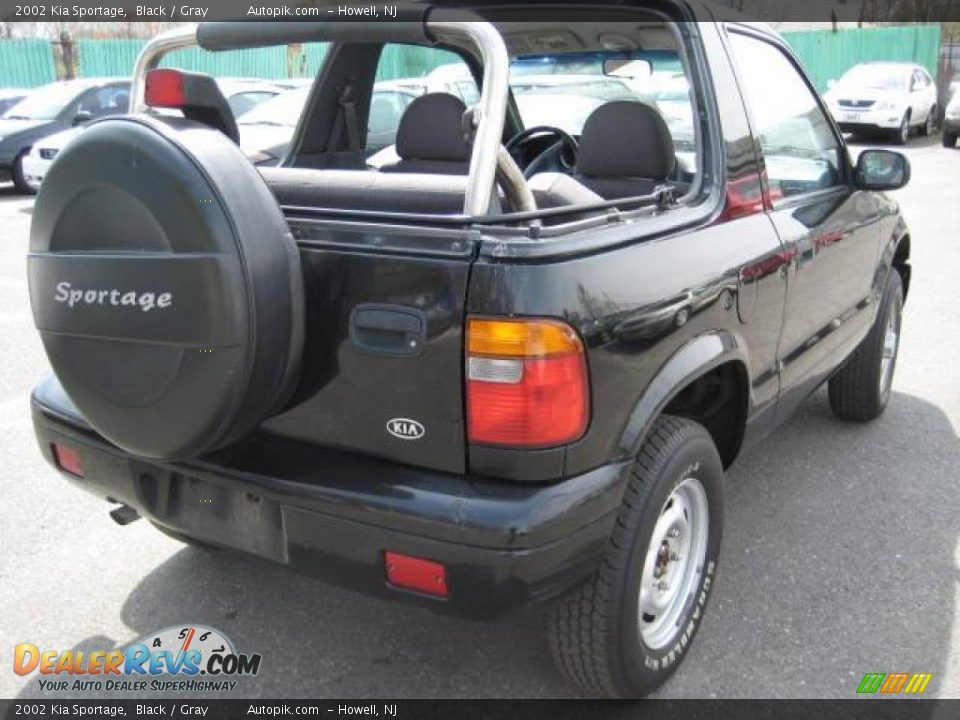 2002 Kia Sportage Black / Gray Photo #6