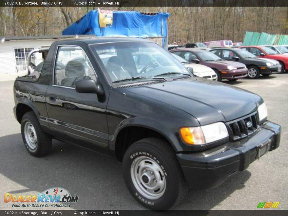 2002 Kia Sportage Black / Gray Photo #8