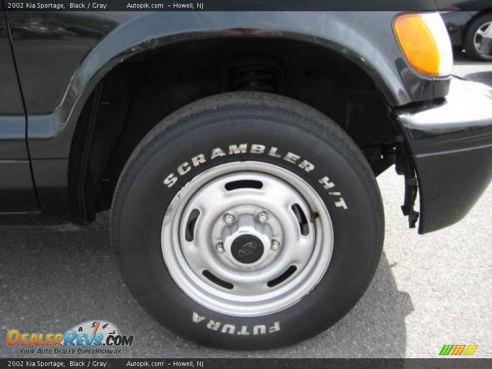 2002 Kia Sportage Black / Gray Photo #9