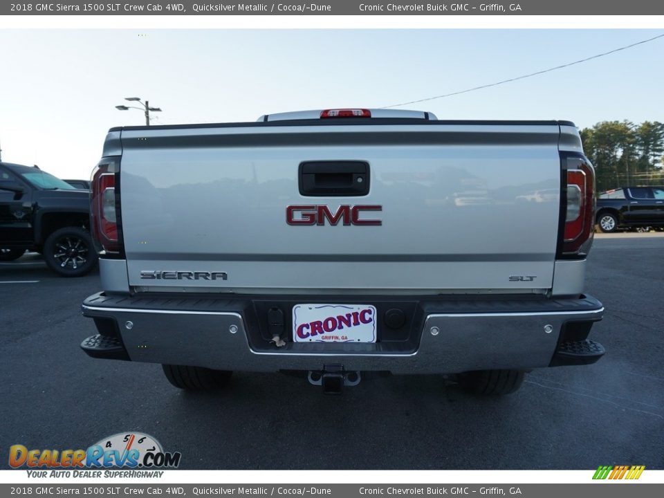 2018 GMC Sierra 1500 SLT Crew Cab 4WD Quicksilver Metallic / Cocoa/­Dune Photo #13