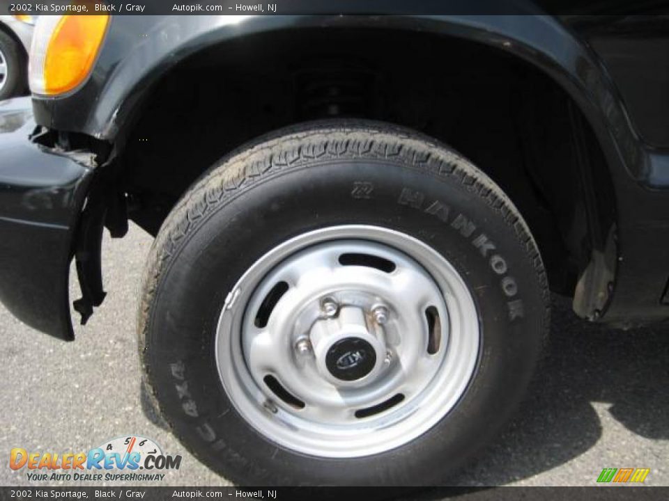 2002 Kia Sportage Black / Gray Photo #13