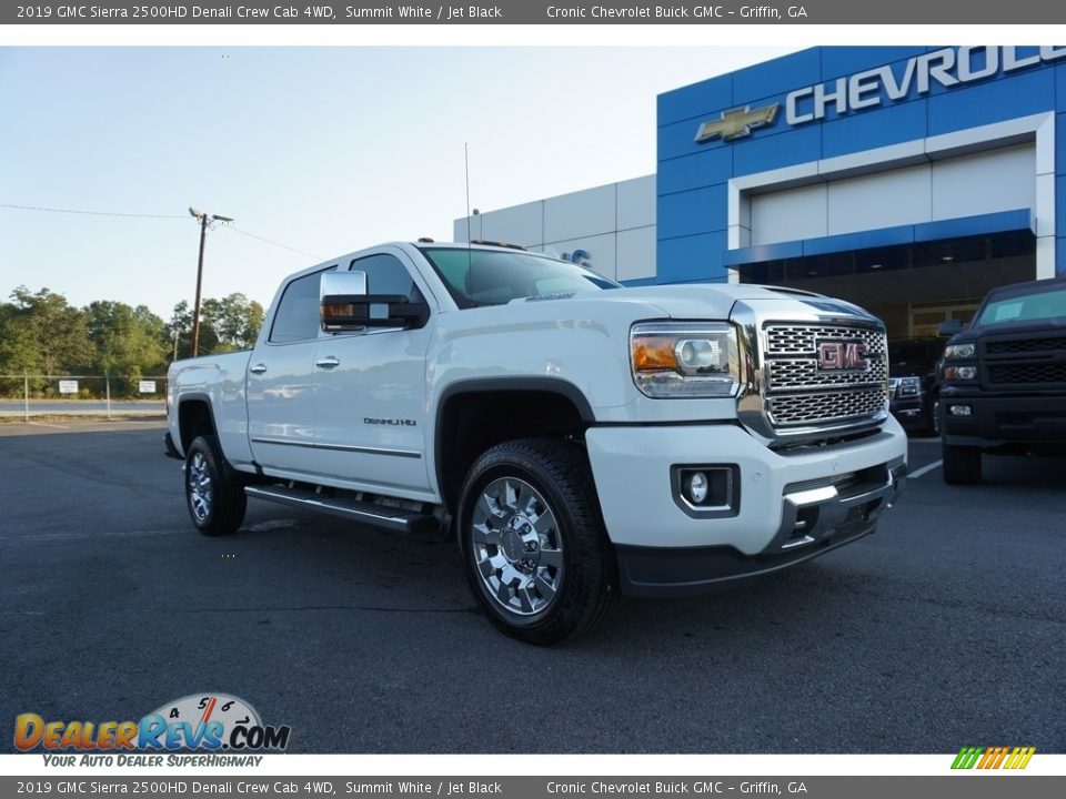 2019 GMC Sierra 2500HD Denali Crew Cab 4WD Summit White / Jet Black Photo #1