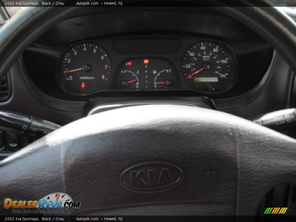 2002 Kia Sportage Black / Gray Photo #24