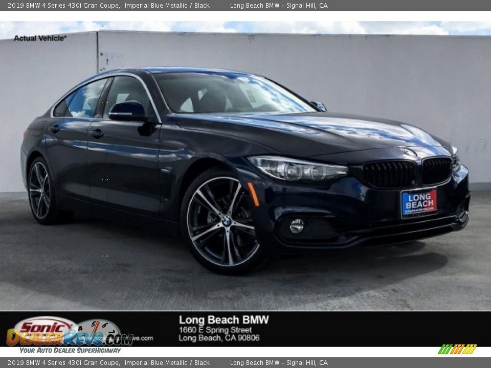 2019 BMW 4 Series 430i Gran Coupe Imperial Blue Metallic / Black Photo #1