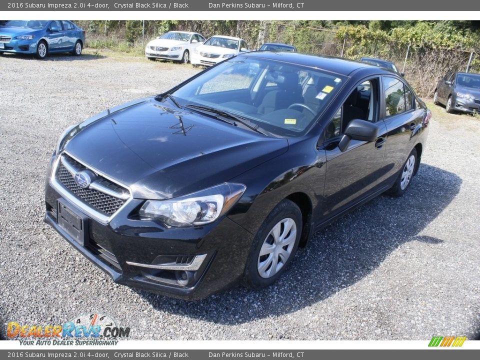 2016 Subaru Impreza 2.0i 4-door Crystal Black Silica / Black Photo #3