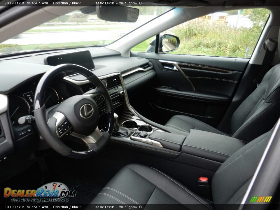 Black Interior - 2019 Lexus RX 450h AWD Photo #2