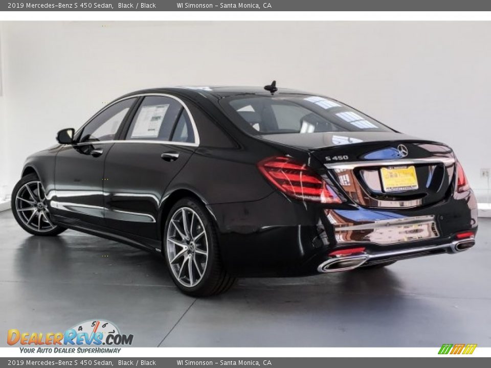 2019 Mercedes-Benz S 450 Sedan Black / Black Photo #2