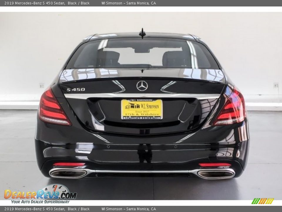 2019 Mercedes-Benz S 450 Sedan Black / Black Photo #3