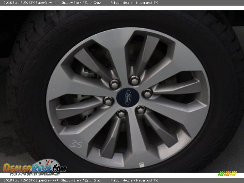 2018 Ford F150 STX SuperCrew 4x4 Shadow Black / Earth Gray Photo #12