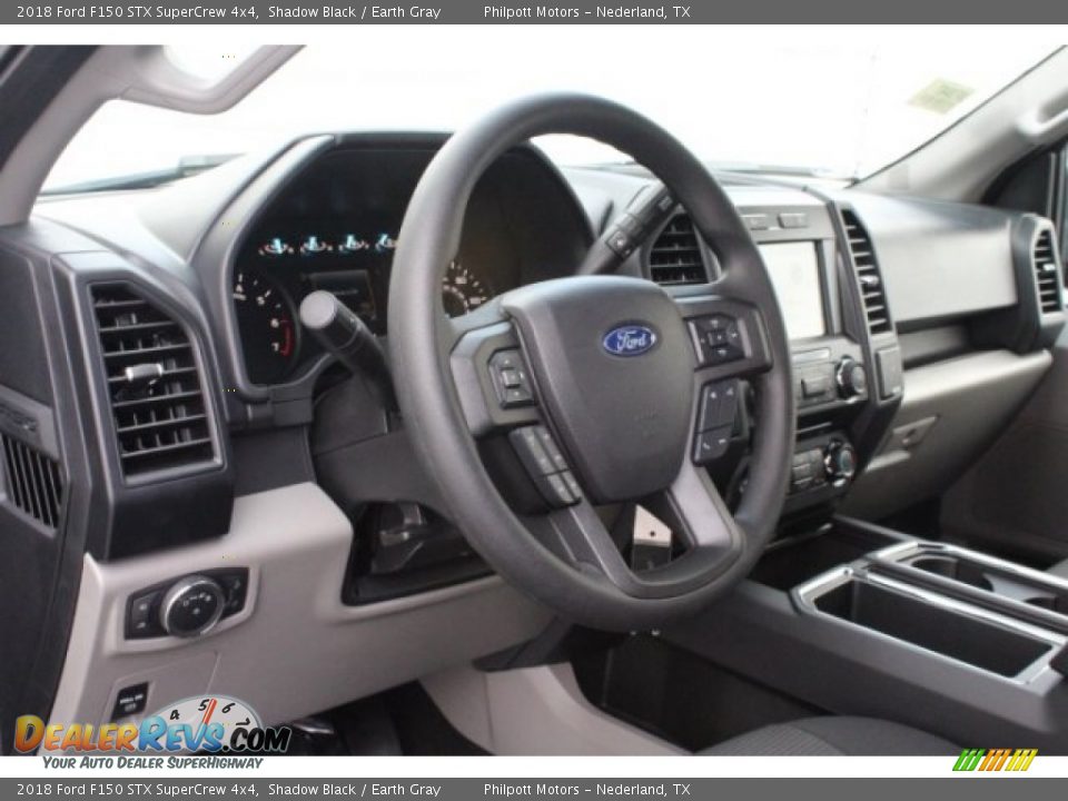 2018 Ford F150 STX SuperCrew 4x4 Shadow Black / Earth Gray Photo #14