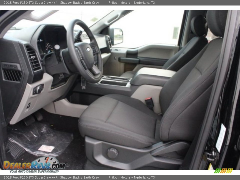 2018 Ford F150 STX SuperCrew 4x4 Shadow Black / Earth Gray Photo #15