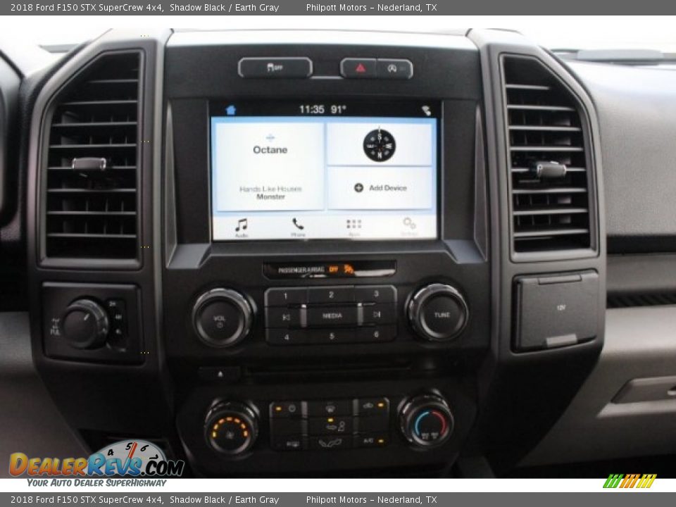 2018 Ford F150 STX SuperCrew 4x4 Shadow Black / Earth Gray Photo #17