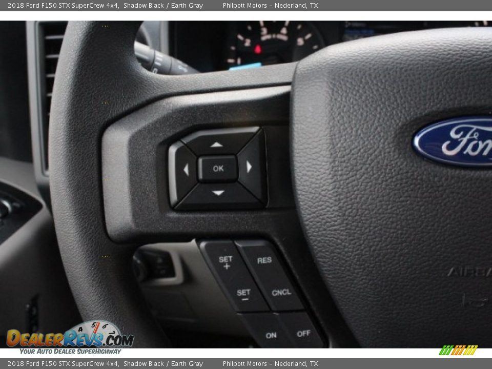 2018 Ford F150 STX SuperCrew 4x4 Shadow Black / Earth Gray Photo #18