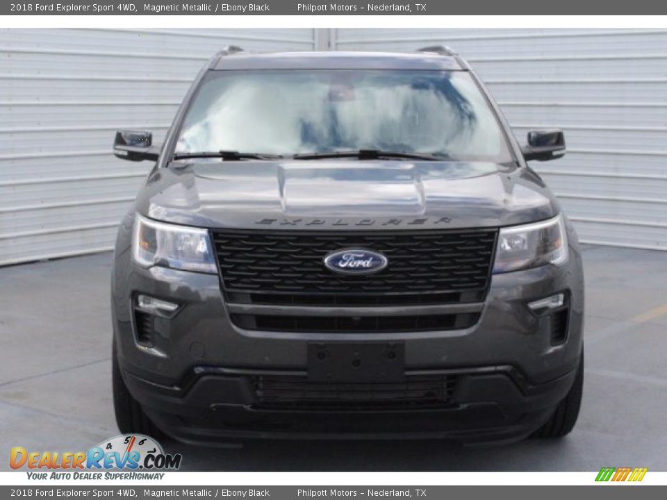 2018 Ford Explorer Sport 4WD Magnetic Metallic / Ebony Black Photo #2