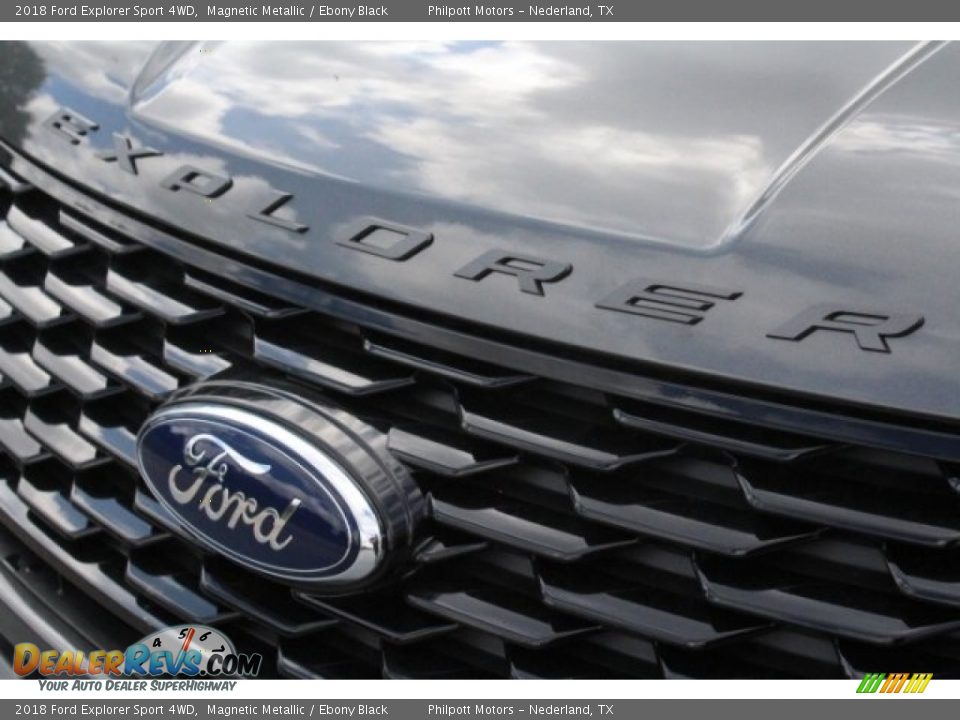 2018 Ford Explorer Sport 4WD Magnetic Metallic / Ebony Black Photo #4