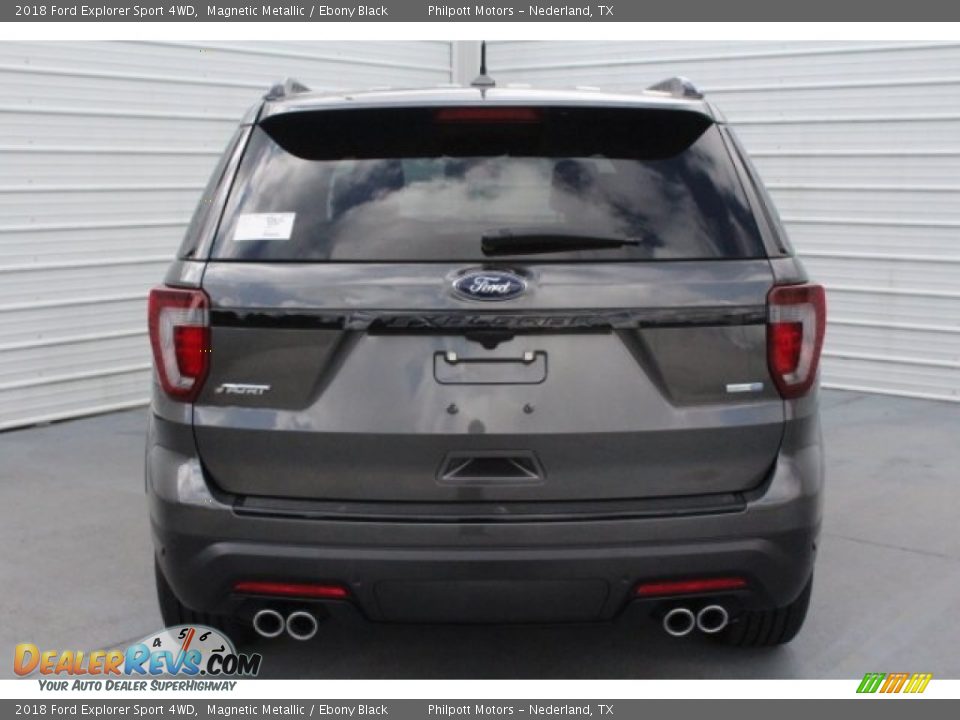 2018 Ford Explorer Sport 4WD Magnetic Metallic / Ebony Black Photo #8