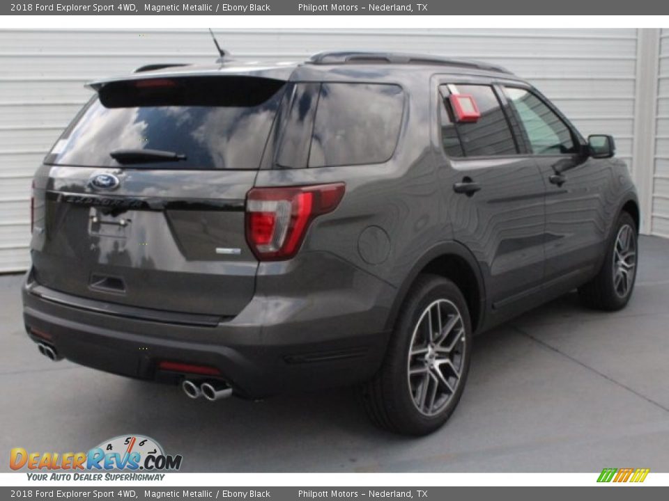 2018 Ford Explorer Sport 4WD Magnetic Metallic / Ebony Black Photo #9