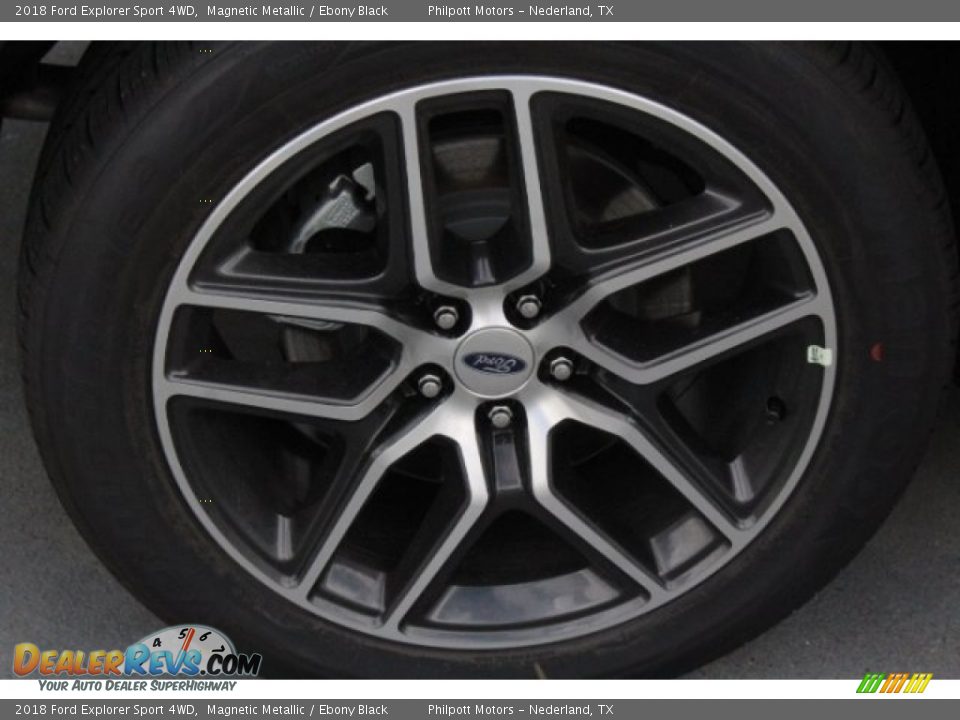 2018 Ford Explorer Sport 4WD Magnetic Metallic / Ebony Black Photo #10
