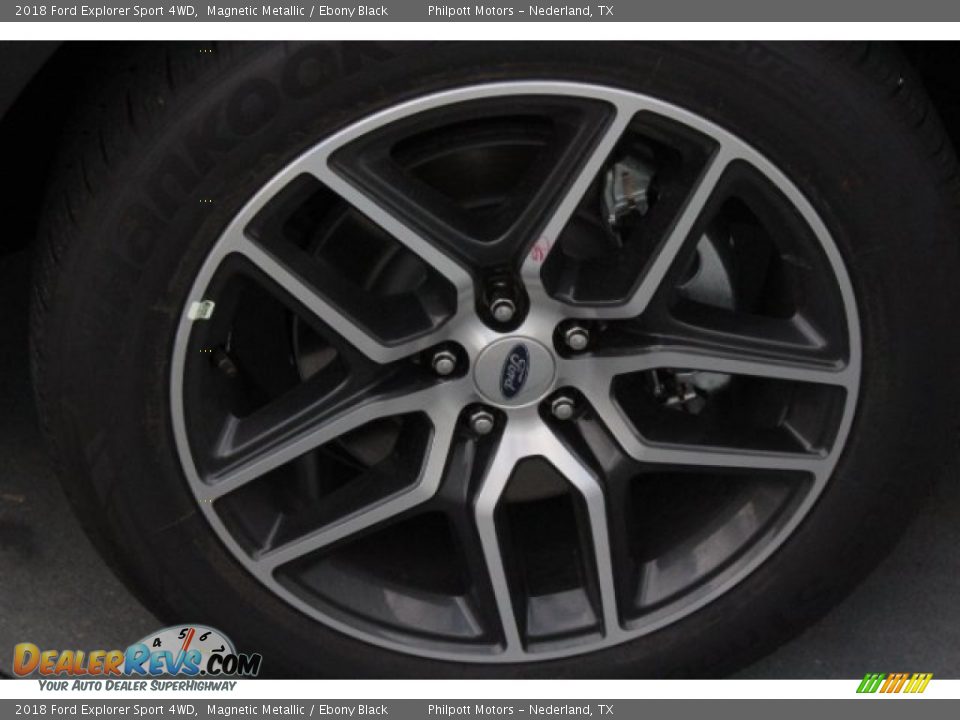 2018 Ford Explorer Sport 4WD Magnetic Metallic / Ebony Black Photo #11