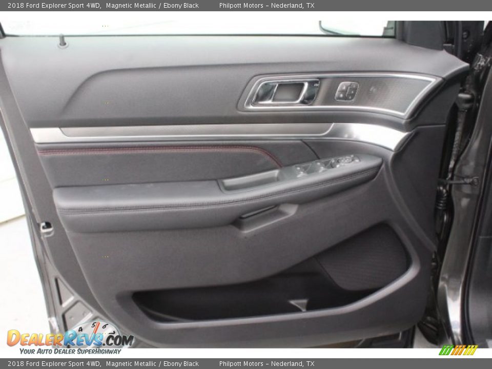 2018 Ford Explorer Sport 4WD Magnetic Metallic / Ebony Black Photo #12