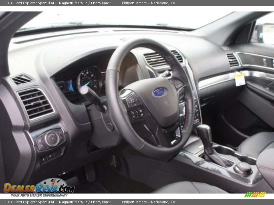 2018 Ford Explorer Sport 4WD Magnetic Metallic / Ebony Black Photo #13