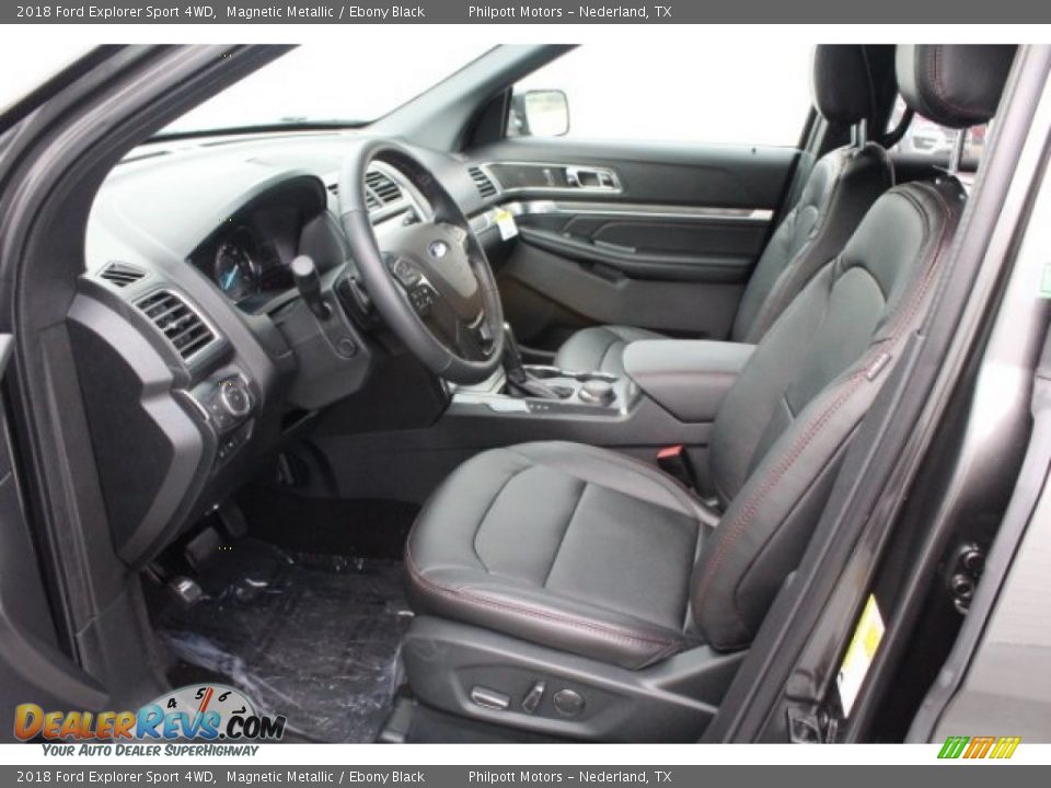 2018 Ford Explorer Sport 4WD Magnetic Metallic / Ebony Black Photo #14