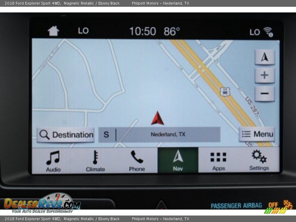 2018 Ford Explorer Sport 4WD Magnetic Metallic / Ebony Black Photo #16
