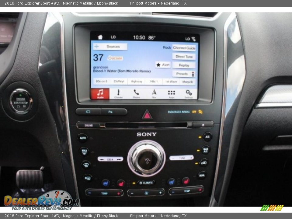 2018 Ford Explorer Sport 4WD Magnetic Metallic / Ebony Black Photo #17