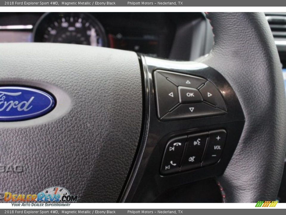 2018 Ford Explorer Sport 4WD Magnetic Metallic / Ebony Black Photo #21