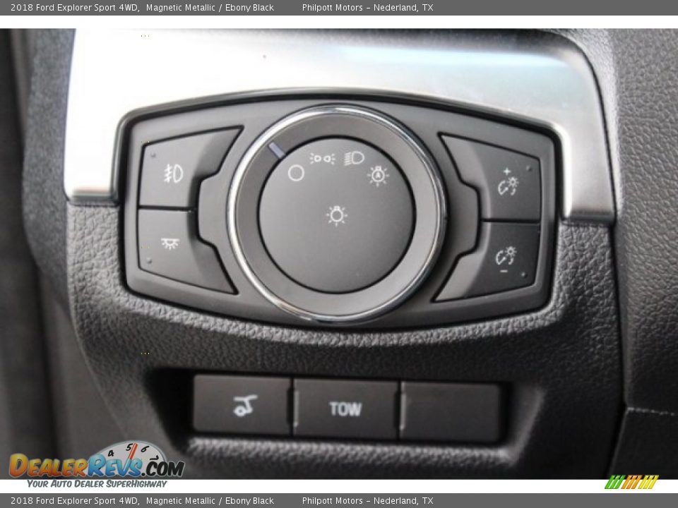 2018 Ford Explorer Sport 4WD Magnetic Metallic / Ebony Black Photo #23
