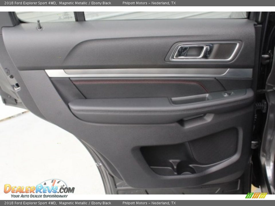 2018 Ford Explorer Sport 4WD Magnetic Metallic / Ebony Black Photo #24