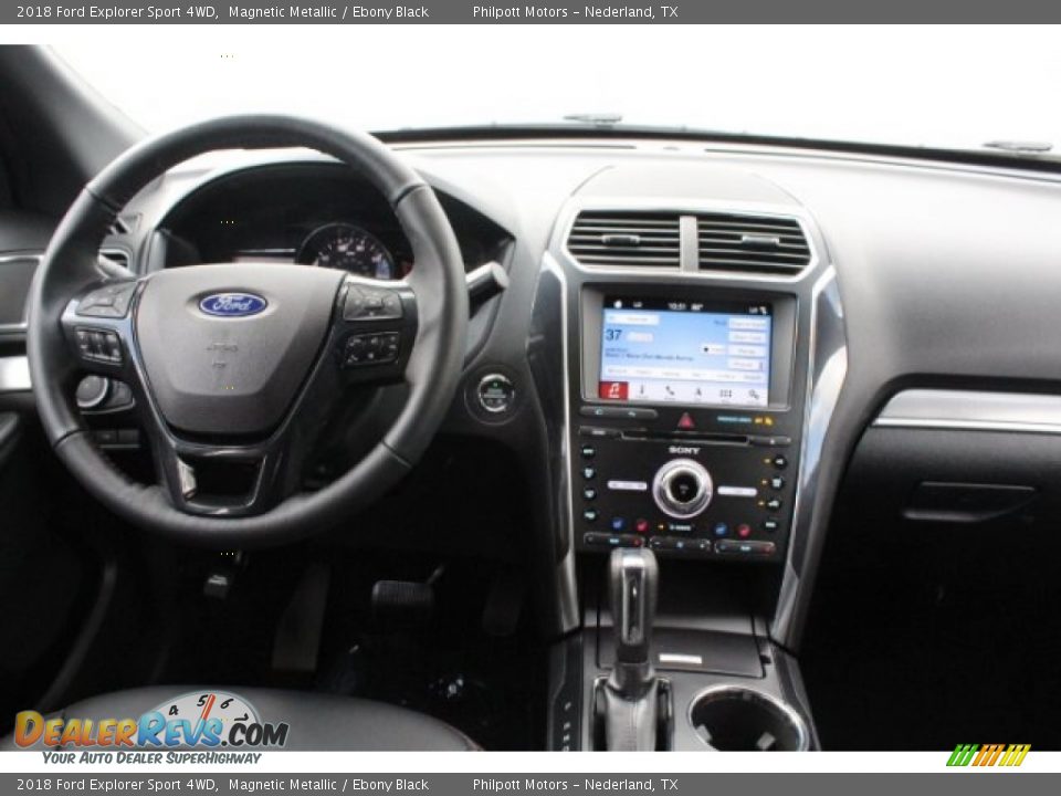 2018 Ford Explorer Sport 4WD Magnetic Metallic / Ebony Black Photo #26