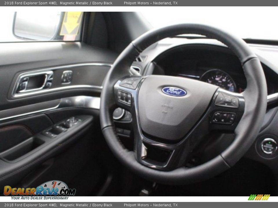 2018 Ford Explorer Sport 4WD Magnetic Metallic / Ebony Black Photo #27