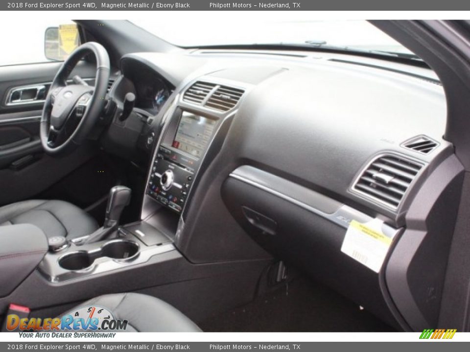 2018 Ford Explorer Sport 4WD Magnetic Metallic / Ebony Black Photo #33