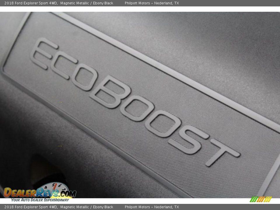 2018 Ford Explorer Sport 4WD Magnetic Metallic / Ebony Black Photo #36