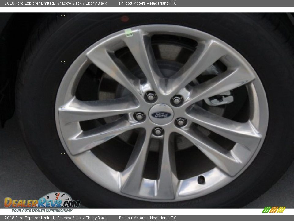 2018 Ford Explorer Limited Shadow Black / Ebony Black Photo #6